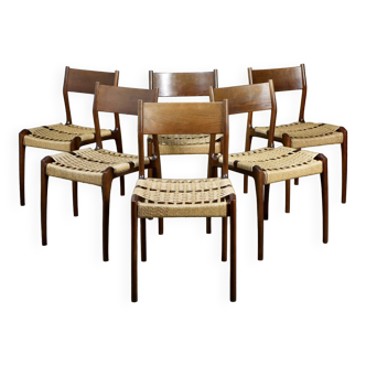 Series of 6 Havana Gessef chairs, Consorzio Sedie Friuli