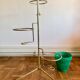 Porte-plante tripode en laiton et cache-pots Syla