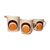 Trio 70's cups and milk pot