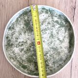 Set of two speckled porcelain plates
