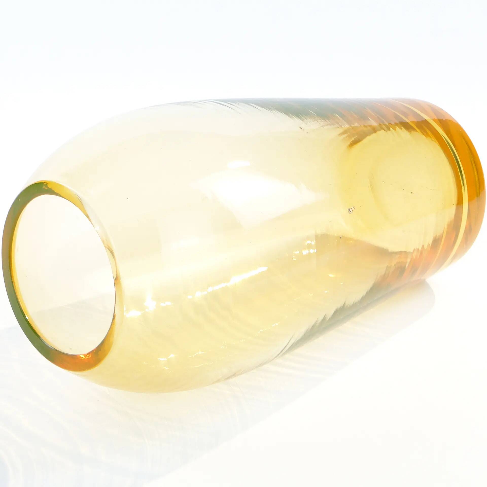 Modernist vase, uranium glass, Moser, Czechoslovakia, 1930s