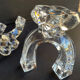 Cristallerie de Vannes le Châtel - Pair of torch candle holders - Cristal signé