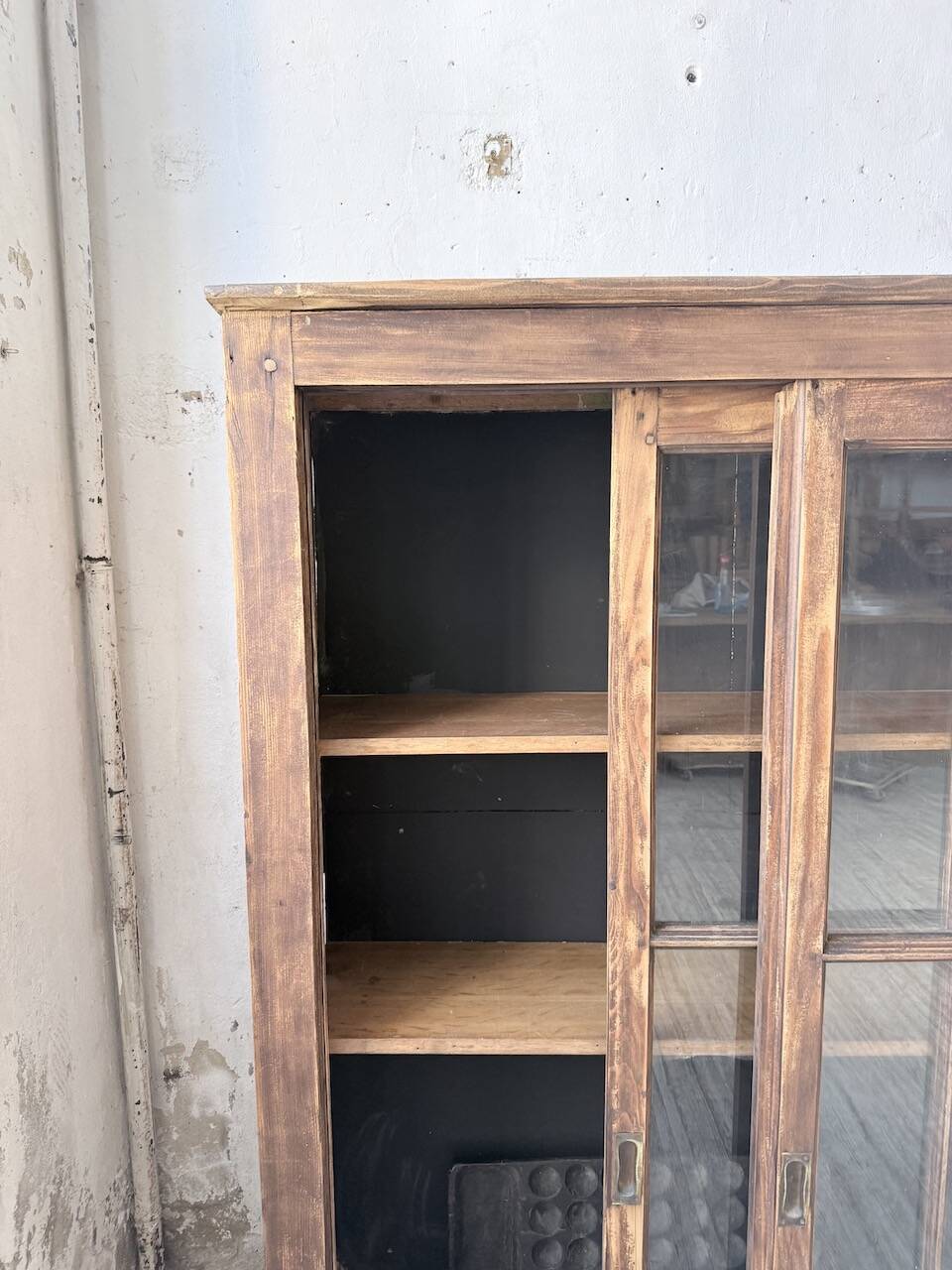 Enfilade meuble de métier XXL portes vitrées