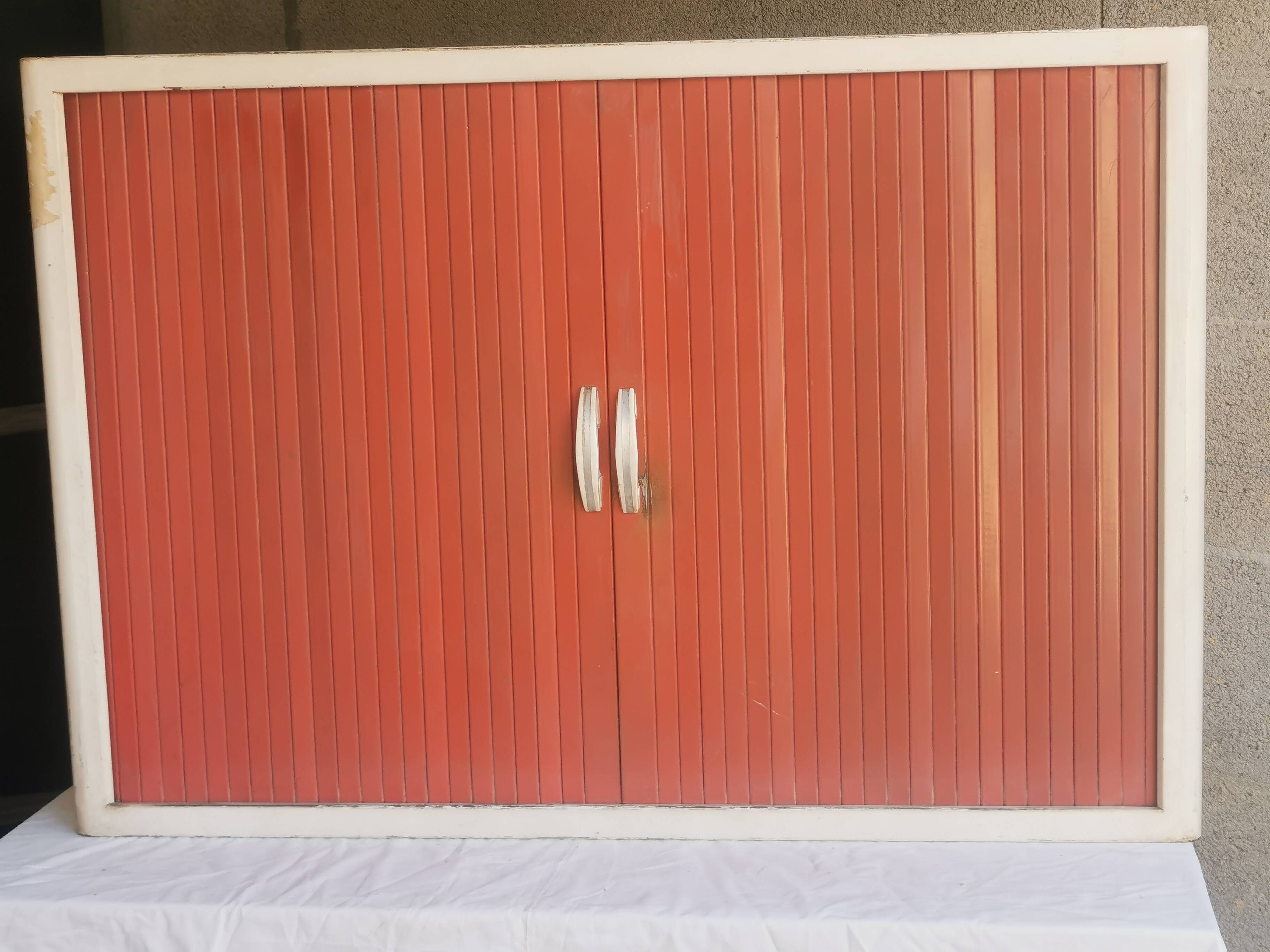Vintage “curtain” storage furniture