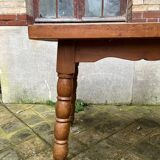Solid wood table - Ball legs