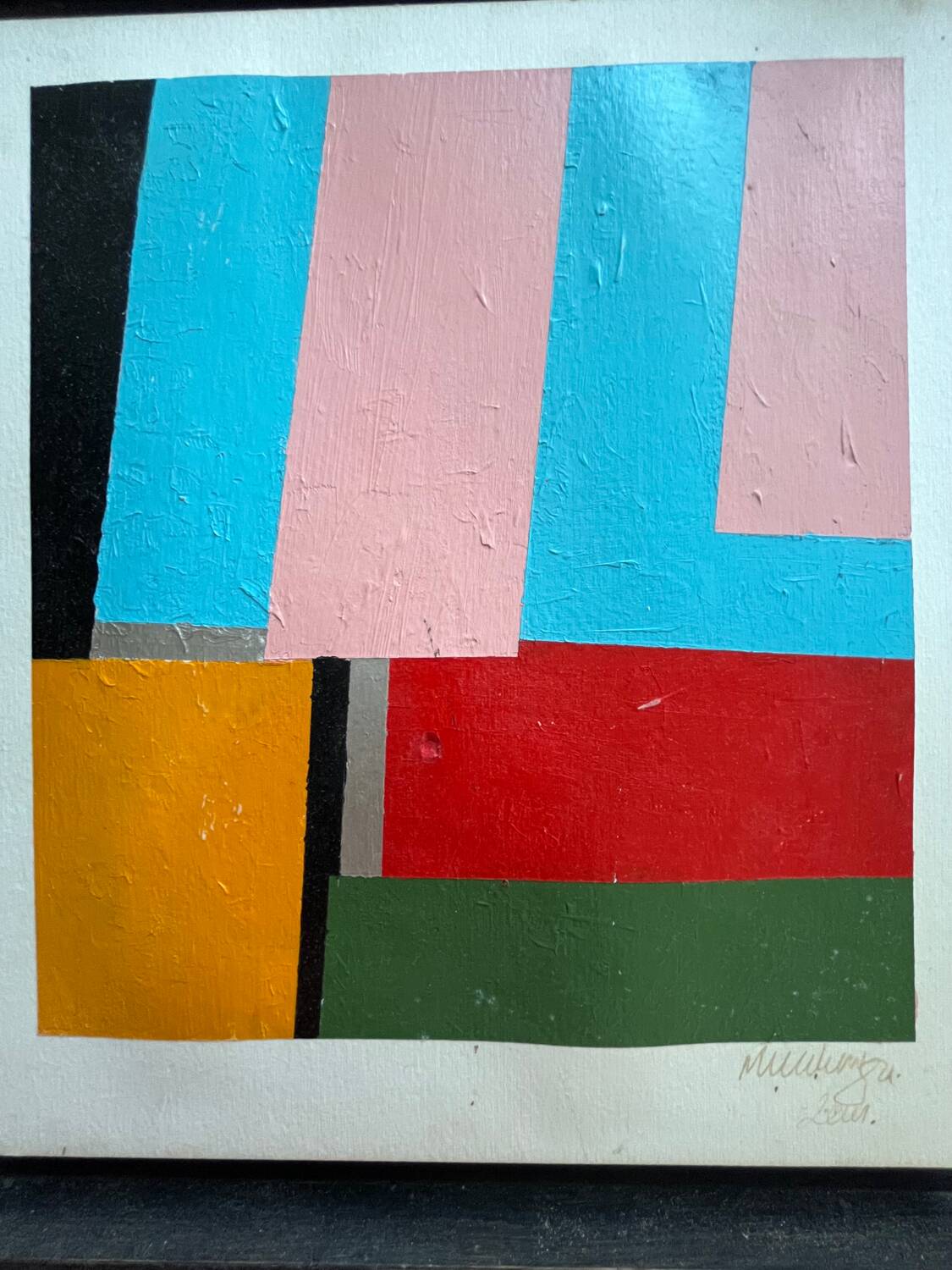 Tableau: oil on panel Contemporary artist