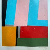 Tableau: oil on panel Contemporary artist