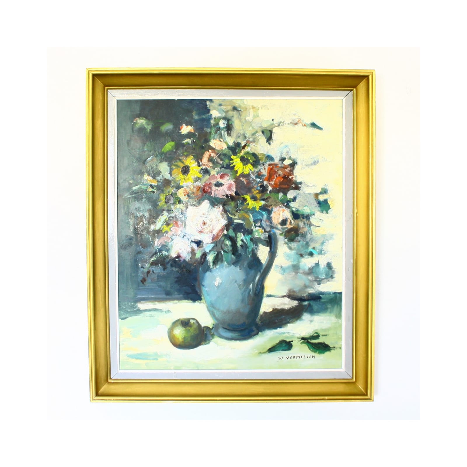 Tableau nature morte du peintre belge William Vermeesch