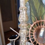 Patinated metal lamp base