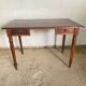 Office 2 drawers in solid wood turned legs year 1900