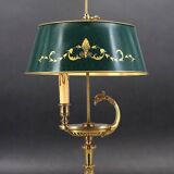 Bronze Gilt Bouillotte Lamp in Directoire Style "Lucien Gau"
