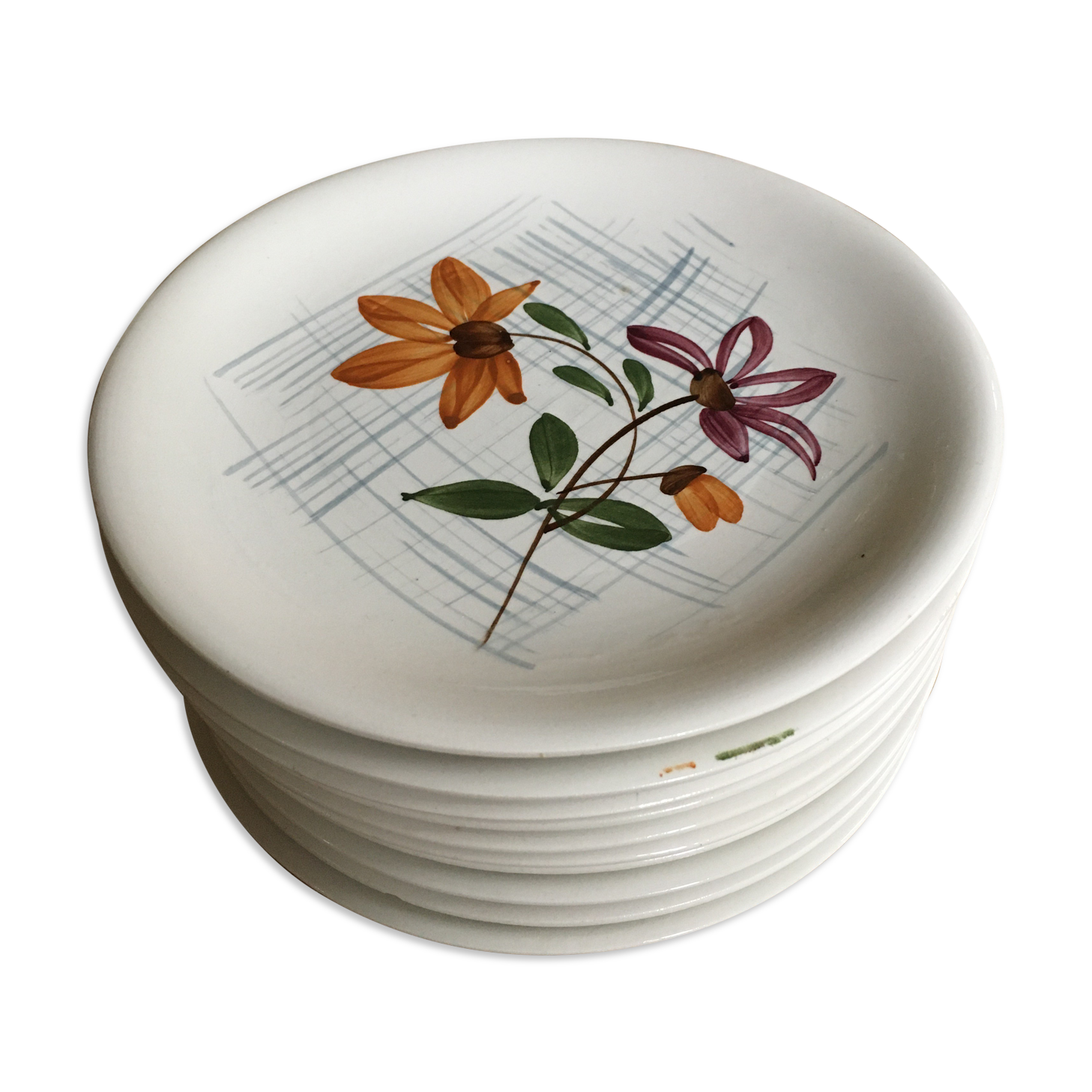 Series of 10 dessert plates