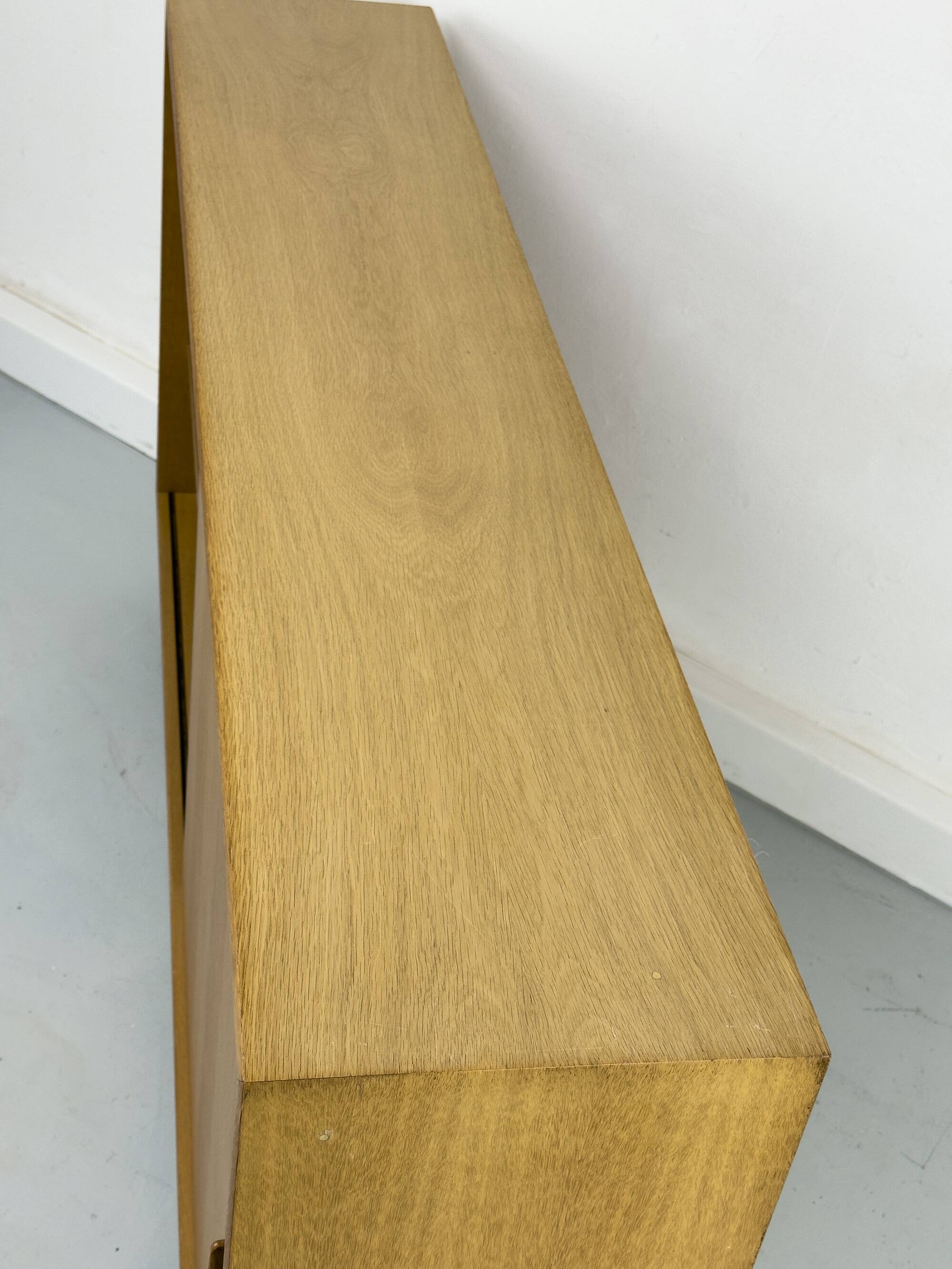 Oak Cabinet with One Sliding Door from WK Möbel, 1960s