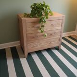 Sanded wooden chest of drawers
