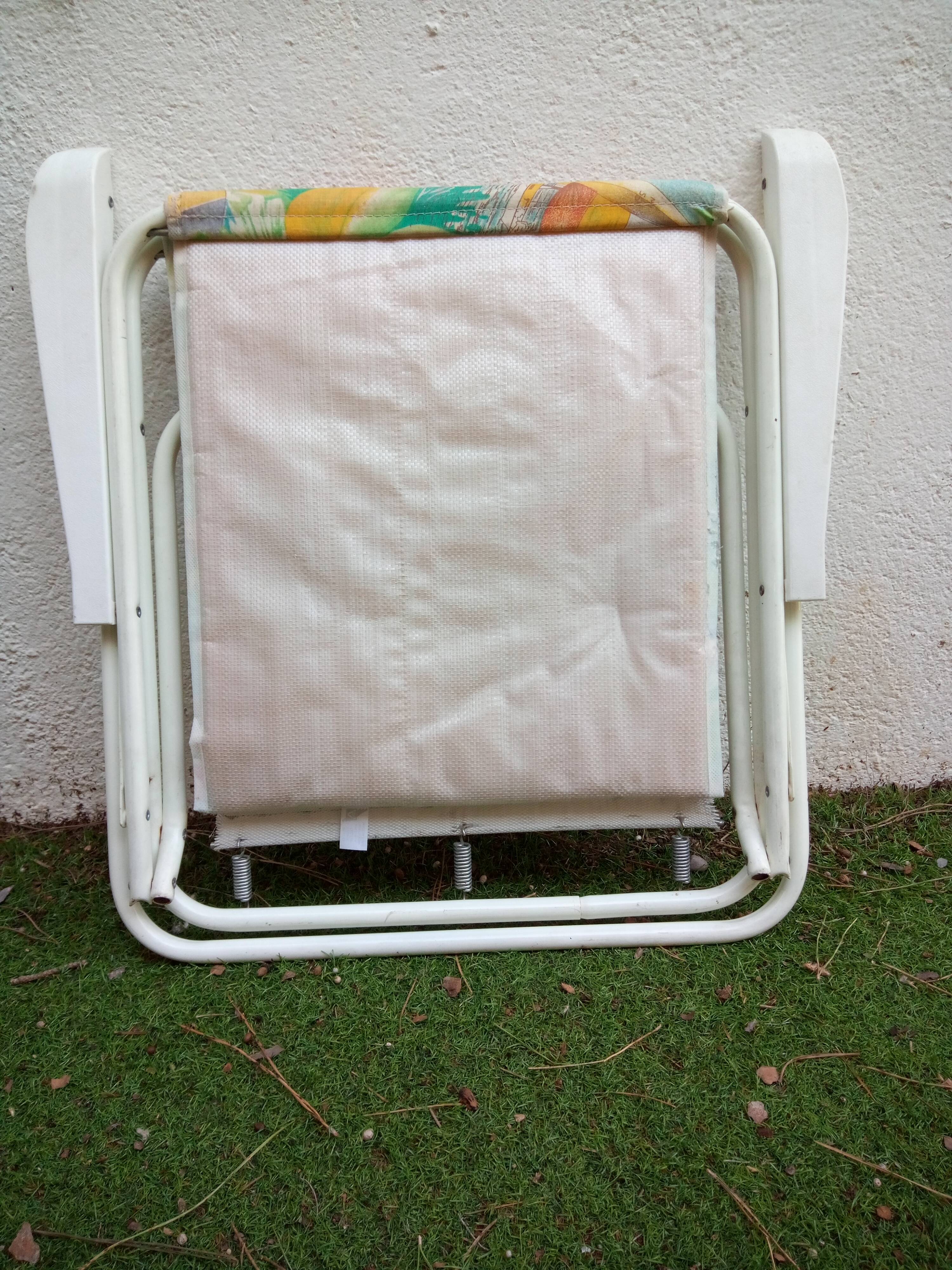 Vintage folding camping chair from the 80s