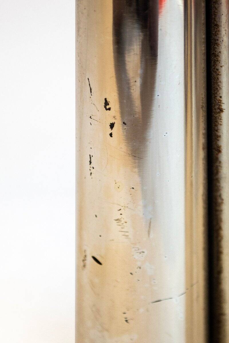 Silver-plated metal vase by Lino Sabattini, 1970