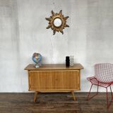 Scandinavian enfilade, tv stand feet vintage compass 1960