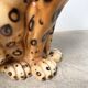 XL Italian ceramic leopard sculpture statue 1970