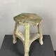 Antique distressed wabi sabi rustic patinated farmhouse workers stool 1900s