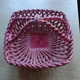 Woven ceramic basket