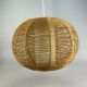 60s 70s lamp lamp ball lamp raffia braid space age design 60s 70s