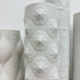 Set of 6 biscuit porcelain vases, 1970s