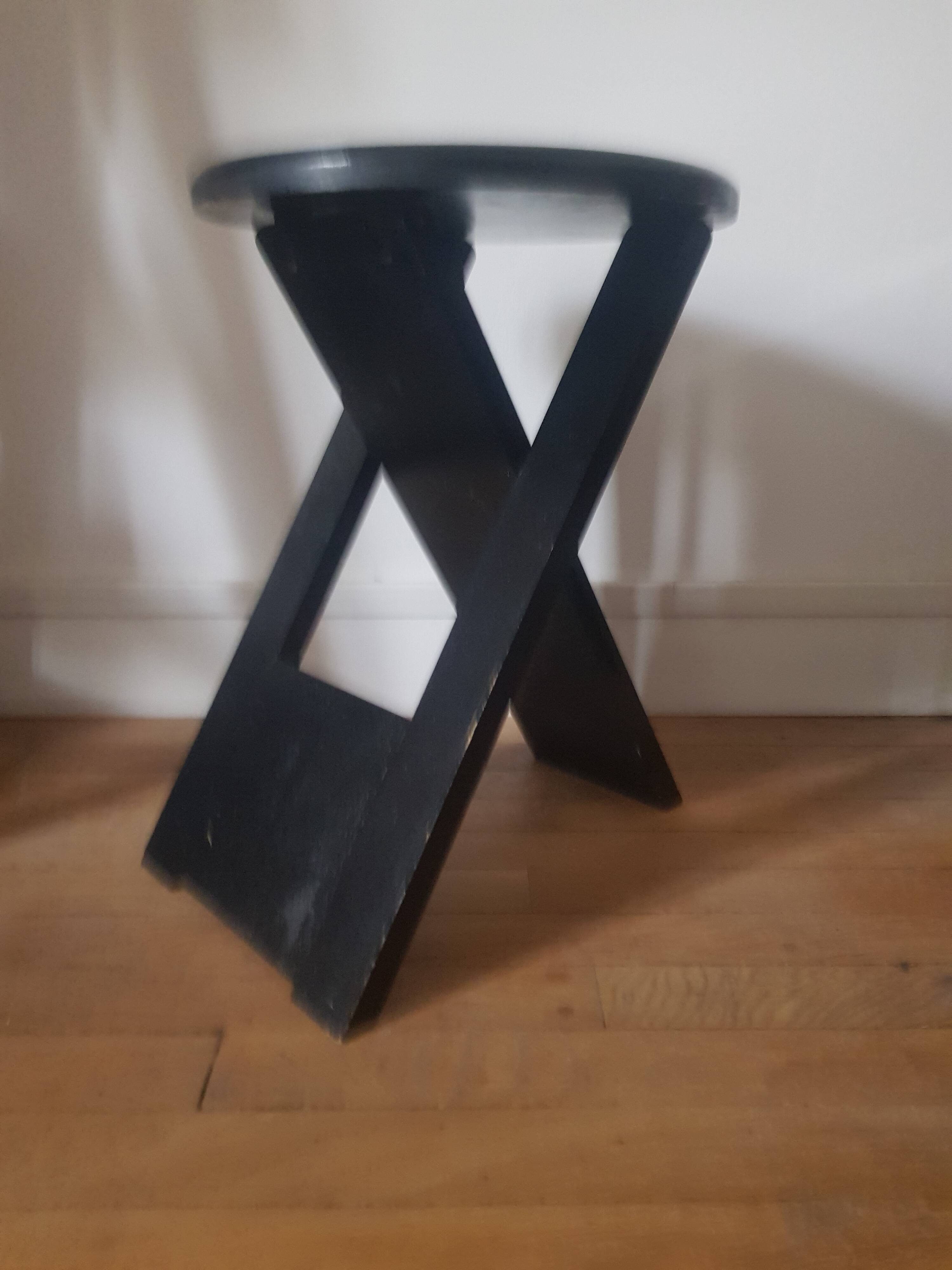 Suzy black stool by Adrian Reed
