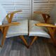 Pair of armchairs feet compass from the years 60