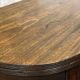 Table console demi lune anglaise en acajou 19ème