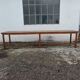 Old country farmhouse table of 3m50 for 12 people with rustic fir spacers