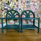 Paire de tables de chevet en bois peint - vers 1970.