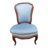 Old small cherry wood armchair