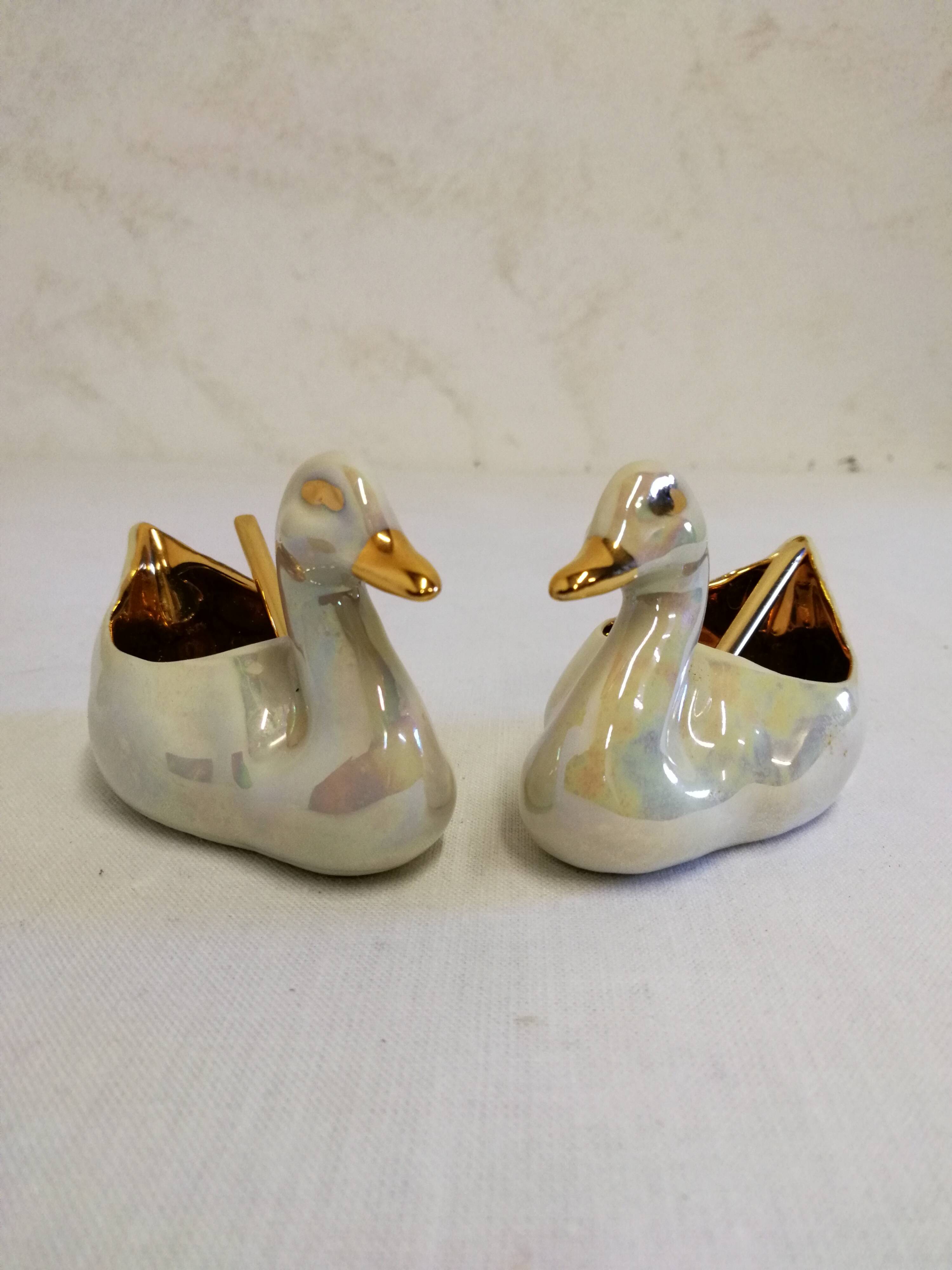 Salt pots in Limoges Porcelain R. Montigny