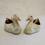 Salt pots in Limoges Porcelain R. Montigny