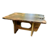 Coffee table in solid walnut