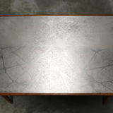 Table Basse Sculptée Mid-Century en Métal par Heinz Lilienthal