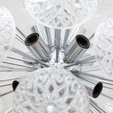 Sputnik crystal chandelier by Val st Lambert, Belgium