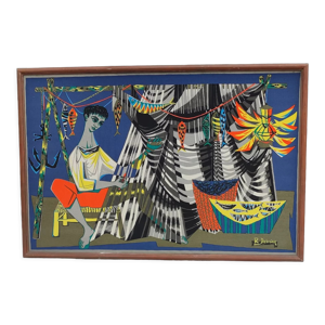 Tapisserie vintage Robert Debieve