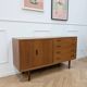 Small vintage Scandinavian teak sideboard.