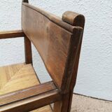 Suite of four mulched table chairs