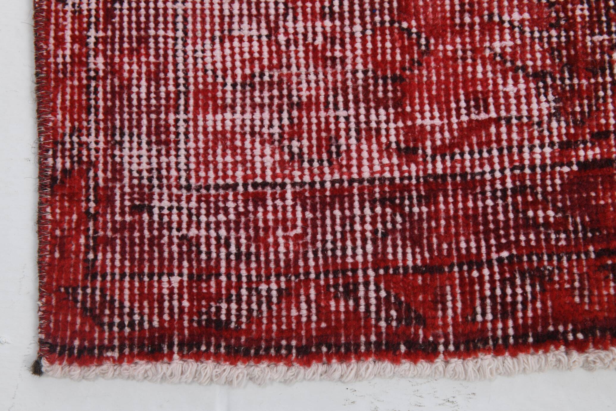 7x10 Rug For Living Room Wine Red Turkish Vintage Rug, 213x311Cm