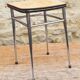 Tabouret vintage orange