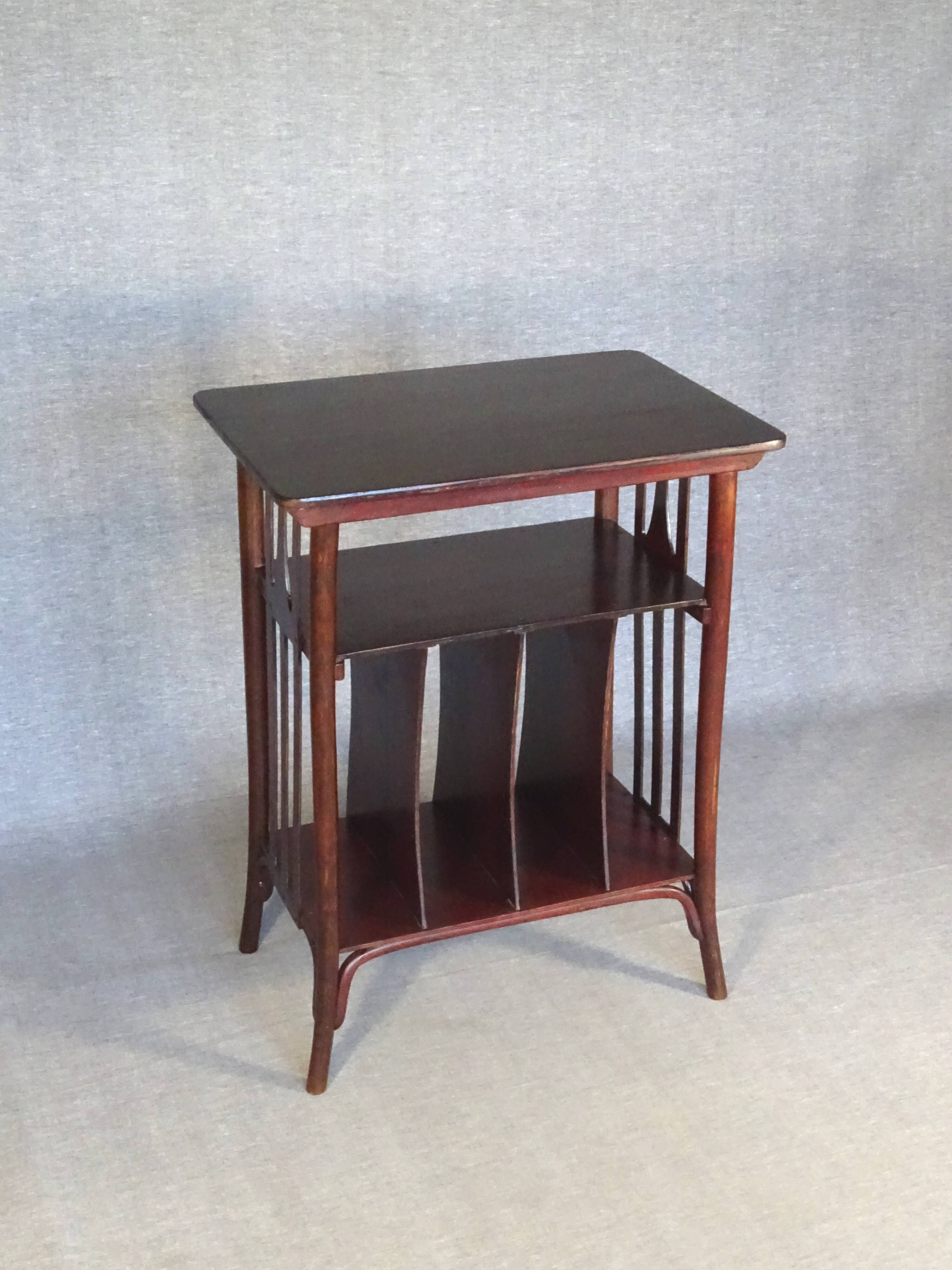 Music table, J & J Kohn around 1910 designed by Kolomann Moser.