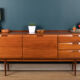Retro Long Teak 1960s Mid Century Teak Sideboard By White & Newton