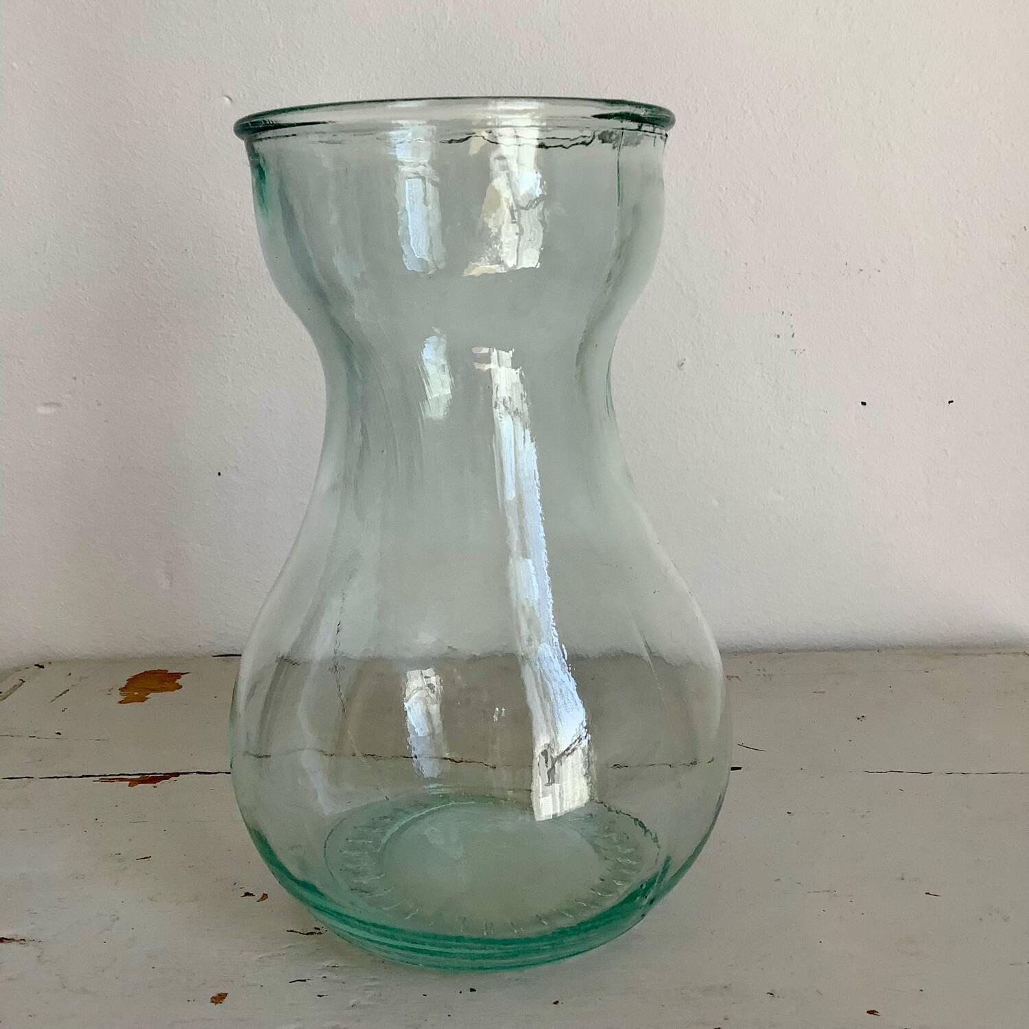 Glass vase for bulb, hyacinth