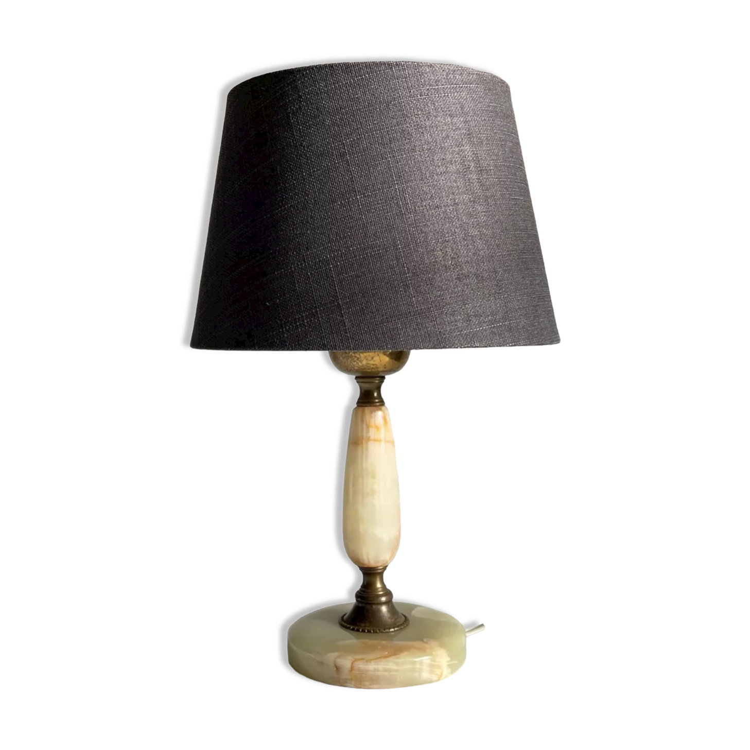 Lamp feet in vintage onyx stone