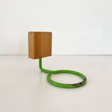 Set of towel hook and shelf in pine 1970