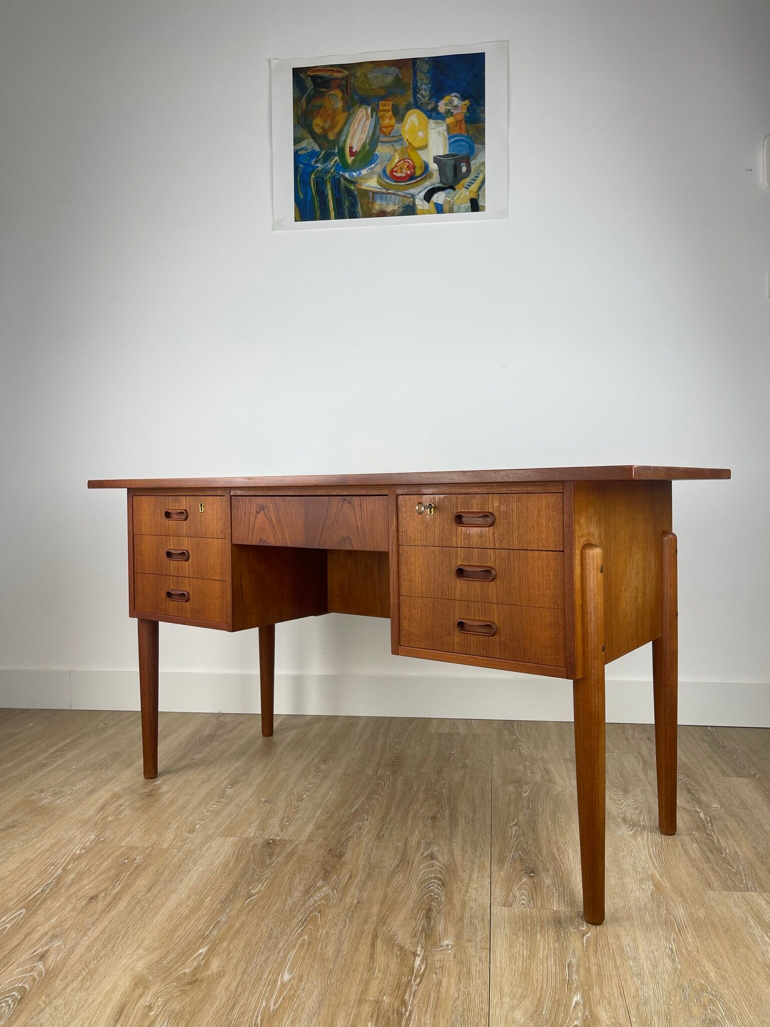 Scandinavian teak desk
