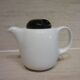 Black and white ceramic coffee maker