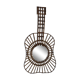 Rattan guitar mirror 75 x 38 cm year 1950